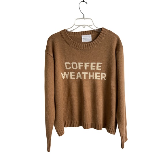 Panache Apparel Sweaters - Panache Apparel Coffee Weather Sweater Brown Knit Pullover Womens Large